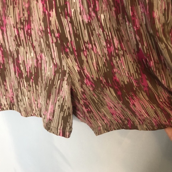 Charlie Jade 100% Silk Romper Colors Pinks/Cream/Tan Size S/P - Picture 6 of 13